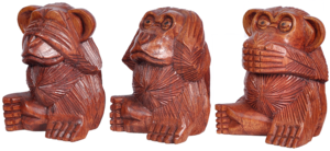 Affen-Figuren-Trio-Set aus Bali online kaufen im Afrika-Deko-Shop