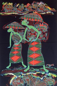 Batiken Bali Batikbilder Tänzerinnen online kaufen