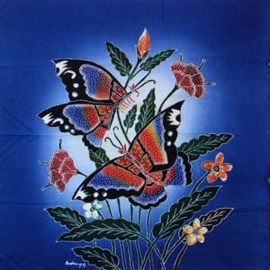 Afrika-Deko-Shop Batik Bilder Schmetterlinge kaufen
