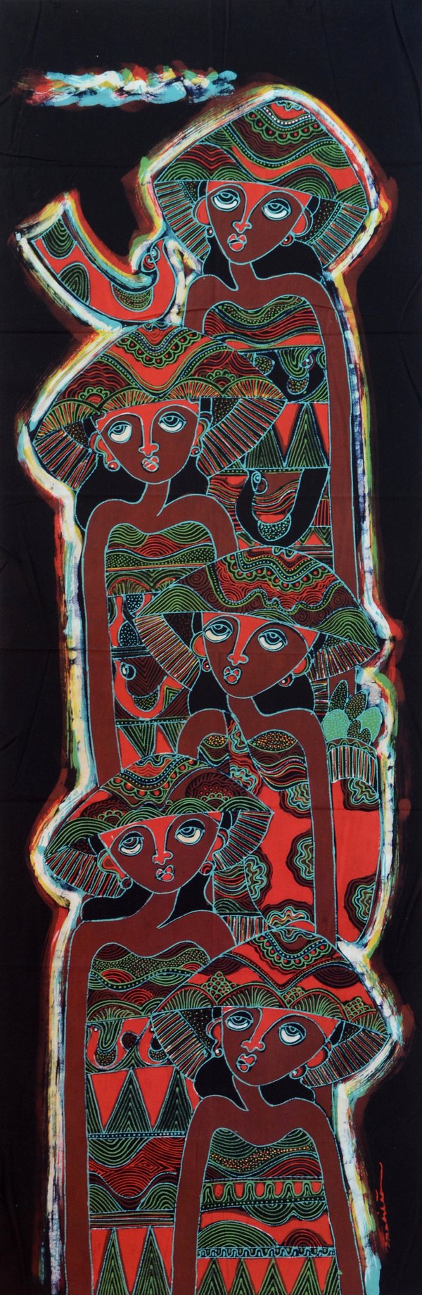 Batik-Bilder online kaufen im Afrika-Deko-Shop 45 x 140 cm