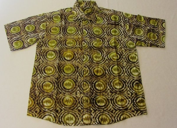 Batik-Hemd aus Ghana im Afrika-Deko-Shop