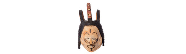 Afrika-Deko-Shop - Hänge-Masken mit Schnitzereien kaufen