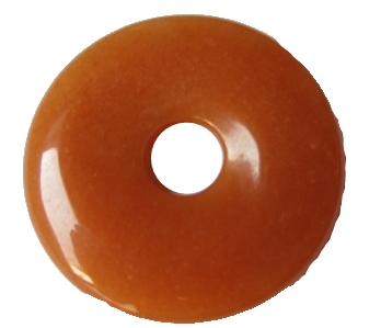 Donut Edelstein Anhänger aus Aventurin-Quarz 40 mm