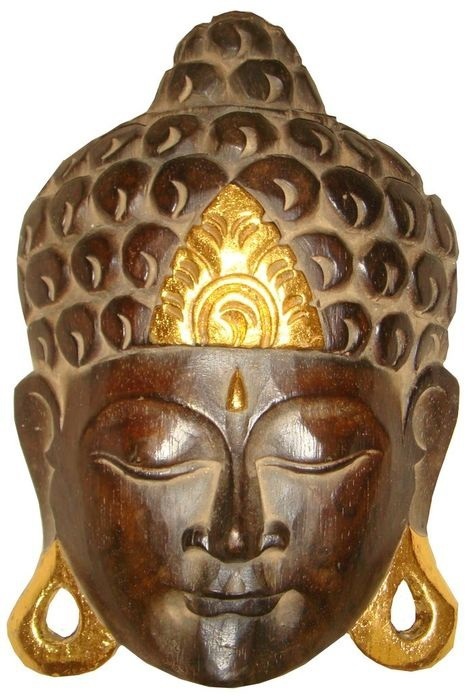 Masken Buddha Wandmasken Hängemasken 35 cm