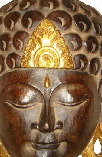 Masken Buddha Wandmasken Hängemasken 35 cm