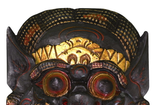 Masken Dämonen Löwenkopf bunt 30 cm