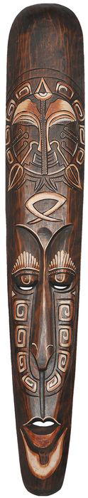 Maske aus Albesiaholz 100 cm Wandmaske aus Bali - z.Zt. leider vergriffen