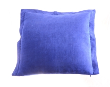 Kissenbezug Kissenhülle unifarben blau 45 x 45 cm