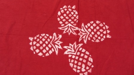 Biertisch Tischdecke Ananas-Batikdecke rot online kaufen