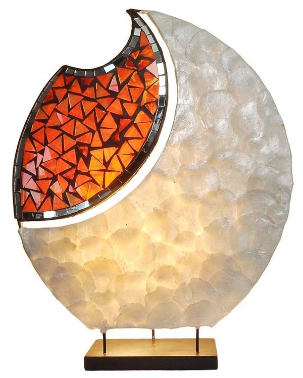 Lampe Tischleuchte Tischlampe Glasmosaik