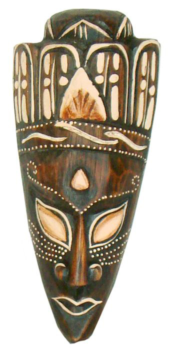 Schöne 20 cm Zebra Holz Maske Afrika Wandmaske Handarbeit Bali Maske73 