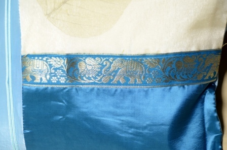 Kissenbezug Elefanten Kissenhülle hellblau 40 x 40 cm