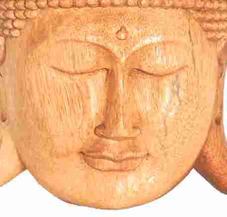 Maske Buddha Wandmaske Soarholz 30 cm