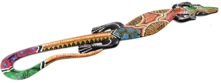 Figur Gecko Tier Salamander Wanddeko 100 cm