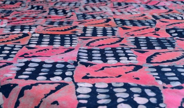 Tischdecke Batik Tischwäsche Tafelwäsche rot extragroß