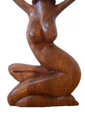 Figuren Liebespaar Skulptur Holzfigur Erotica