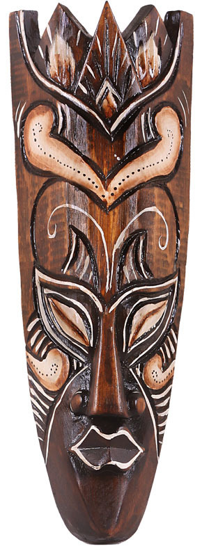 30cm Holz Maske Holzmaske Wandmaske Skulptur Handarbeit Geschnitzt HM3000032 