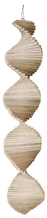 Windspiel Holzspirale Feng Shui, 80 cm lang, balinesische Handarbeiten online kaufen