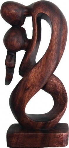 Figur Liebespaar geschwungen aus Holz 20 cm