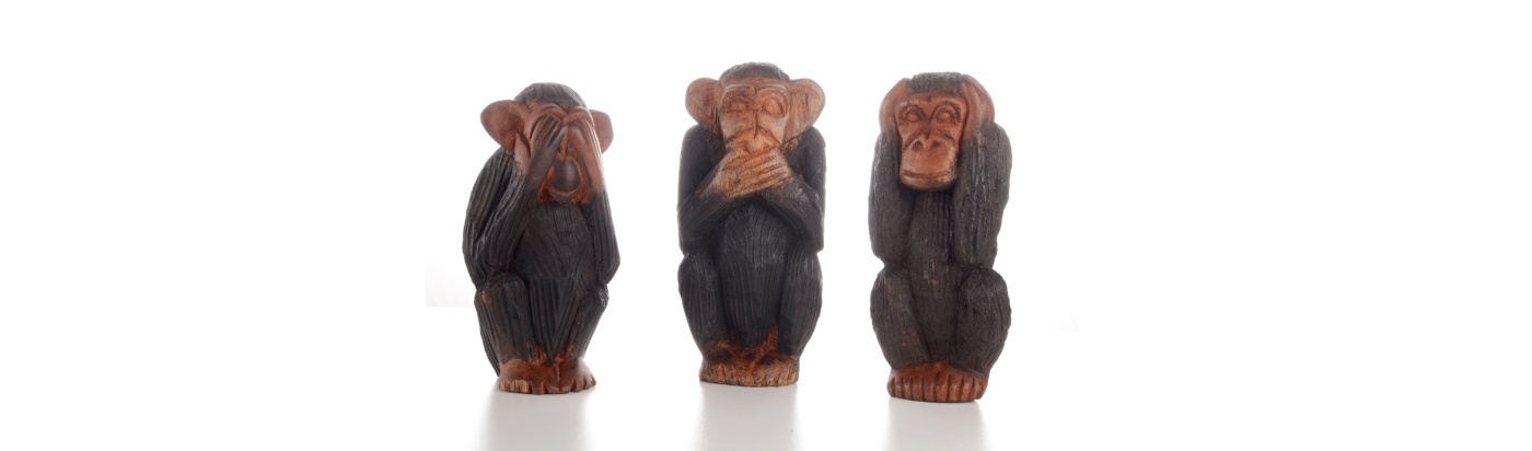 Figuren Affen-Trio-Set "nichts hören - nichts sehen - nichts sagen"