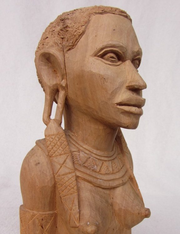 Afrikanische Büsten Holz Figur Handarbeit Afrika Deko kaufen