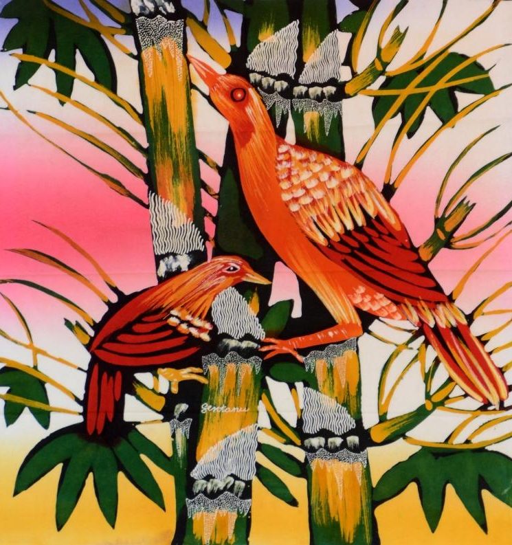 Afrikanische Batik, Wohn-Deko und Wandschmuck, Handarbeiten aus natürlichen Farben im Afrika-Deko-Shop kaufen