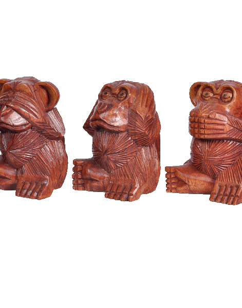 Affen Dekofiguren Set in sitzender Position aus Holz im Afrika-Deko-Shop München kaufen Affen Dekofiguren Set in sitzender Position aus Holz im Afrika-Deko-Shop München