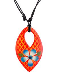 Handgefertigter Schmuck Anhänger mit Airbrush im Afrika-Deko-Shop München kaufen Handgefertigter Schmuck Anhänger mit Airbrush im Afrika-Deko-Shop München