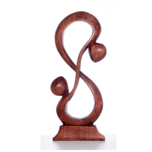 Afrikanische Akrobaten Liebespaar Holz Figur Handarbeit Afrika Deko kaufen