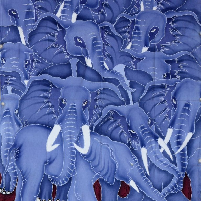 batik stoffbild elefanten motive afrikanische wohnaccessoires kaufen