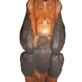 Afrika-Deko-Shop: afrikanische Affen Figuren, handgeschnitzt aus natürlichem Fundholz