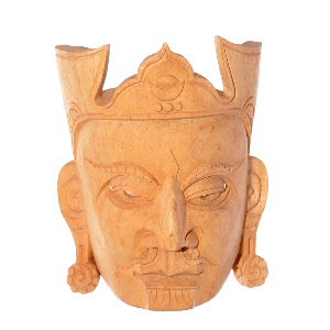 Afrika-Deko-Shop: afrikanische Stand Masken Büste, handgeschnitztes Unikat aus natürlichem Fundholz, einzigartige Wanddeko online kaufen Afrika-Deko-Shop: afrikanische Stand Masken Büste, handgeschnitztes Unikat aus natürlichem Fundholz, einzigartige Wanddeko