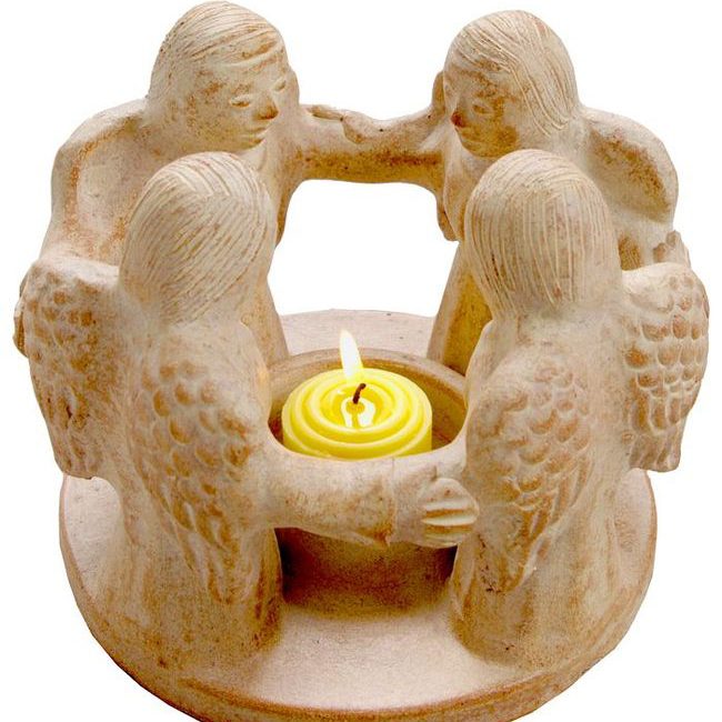 Engel im Tonkreis Freundschaftskreis, Adventsdeko und Weihnachtsdeko im Afrika-Deko-Shop München kaufen Engel im Tonkreis Freundschaftskreis, Adventsdeko und Weihnachtsdeko im Afrika-Deko-Shop München