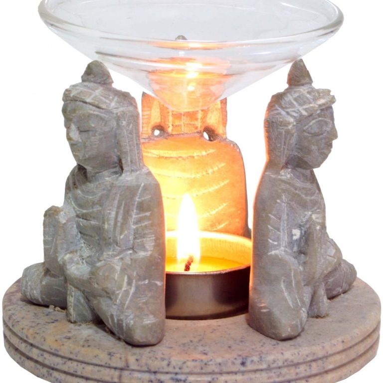 Duftlampe aus Speckstein mit Buddha Figuren, Teelicht lampe, Weihnachtsdeko im Afrika-Style kaufen Duftlampe aus Speckstein mit Buddha Figuren, Teelicht lampe, Weihnachtsdeko im Afrika-Style