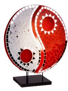 Handgefertigte balinesische Tischlampe aus Glasmosaik, tropisches Design für Ihr Zuhause im Afrika Deko Shop kaufen